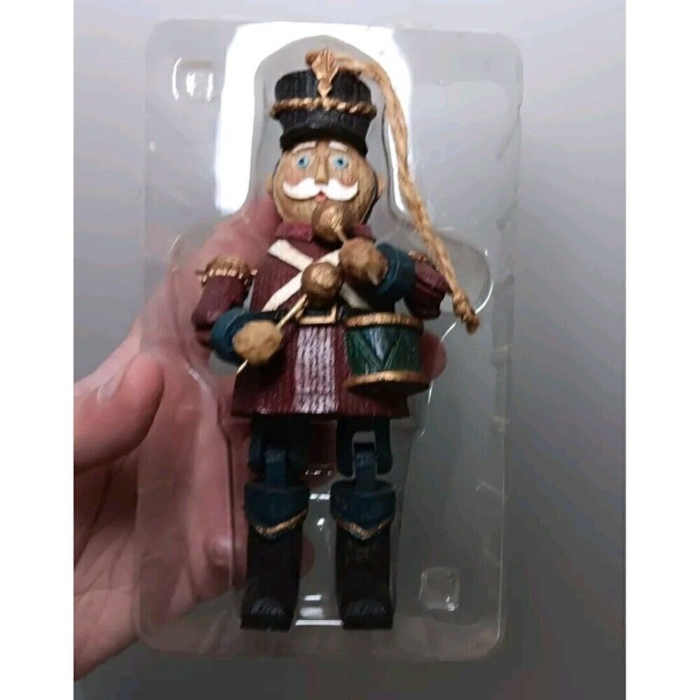Woodlook Country Christmas Drummer Ornament Resin 6" Tall Holiday Decor